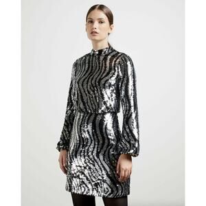 NWT Ted Baker Sequin Mini Dress US 1